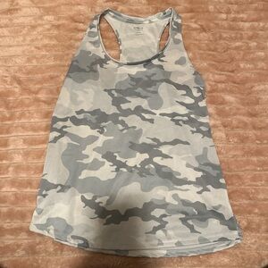 Athletic Works Grey Camo Racerback Tank Top
